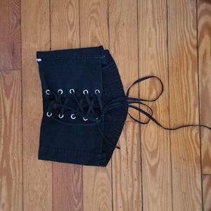 Zara Black Corset Bra Top S